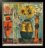 Flowers In Ceramic And Glass II Limited Edition Framed Print by Olivia Maxweller