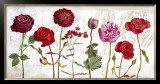 Le Jardin aux Fleurs Rouge Posters by Valerie Roy