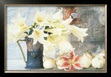 Longiflorum Lilies in a Jug Art by Linda Burgess