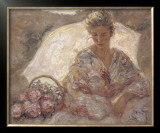 Sentada con la Sombrilla Art by Jose Royo