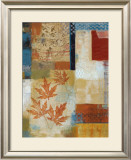 Waltzing Leaves Print by Ursula J. Brenner