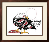 Eagle and Salmon Limited Edition Framed Print by Richard Shorty