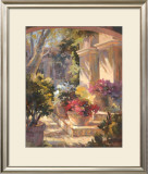 Flowered Courtyard Prints by Betty Carr