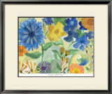 Blue Flowers Poster by Gayle Kabaker