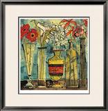 Flowers In Ceramic And Glass I Limited Edition Framed Print by Olivia Maxweller
