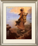 Return of the War Canoes Posters por William R. Leigh