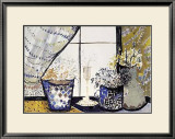 Curtains and Flowers II Prints by Lola Soto-vicario