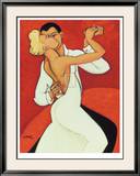 Tango Valentino Limited Edition Framed Print by Marsha Hammel