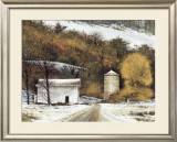 Rural Winter Print by Miguel Dominguez