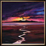 Sunset Over Arran Limited Edition Framed Print by Davy Brown