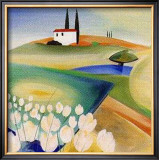 Orcia Valley Whites Art by Heinz Kirchner