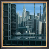 Blue Chrysler Composition Prints by Eric Peyret