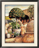 Orange Topiary Poster by Eduardo Moreau