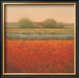Red Field Posters by Hans Dolieslager