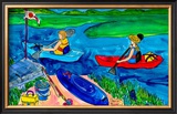 Kayak Blue Prints by Deborah Cavenaugh