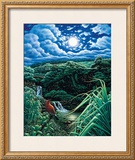 Full Moon over Seven Sacred Pools Framed Giclee Print by Hans Olson