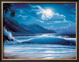 Moonlight Tide Framed Giclee Print by Steve Sundram
