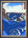 Whirlpools at Naruto Framed Giclee Print by Hiroshige II 