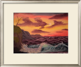 Land's End Sunset Print by Chris Godfrey