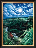 Full Moon over Seven Sacred Pools Posters by Hans Olson