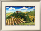 Wine Vinyard Estates Framed Giclee Print by Caroline Haliday