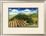 Wine Vinyard Estates Framed Giclee Print by Caroline Haliday