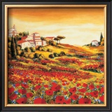 Valley of Poppies (detail) Posters by Richard Leblanc