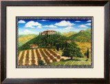 Wine Vinyard Estates Framed Giclee Print by Caroline Haliday