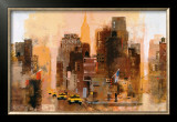New Yorker and Cabs Art by Colin Ruffell