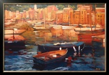 Anchored Boats, Portofino Art by Philip Craig