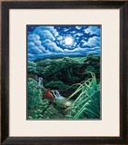 Full Moon over Seven Sacred Pools Framed Giclee Print by Hans Olson