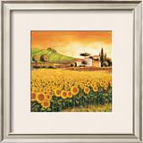 Valley of Sunflowers (detail) Prints by Richard Leblanc