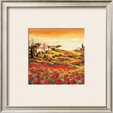 Valley of Poppies (detail) Posters by Richard Leblanc