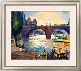 Evening by the Seine Prints by Michael Leu