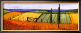 A Gate and Two Cypress Prints by Jennifer Hammond