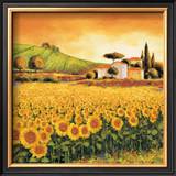 Valley of Sunflowers (detail) Prints by Richard Leblanc