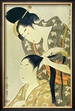 Woman Dressing Another's Hair Prints by Utamaro Kitagawa 