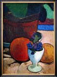 Flower Pot and Fruit Poster by Paula Modersohn-Becker