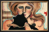 The Girl and the Kitty I Posters by Vicky Filiault