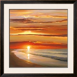 Sunset on the Water Print by Dan Werner