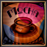 Mocha Coffee Framed Giclee Print
