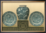 Porcelain in Teal I Art by George Ashdown Audsley