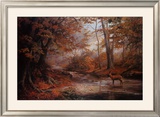 Woodland Stream Poster by Elizabeth Halstead