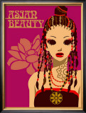 Asian Beauty at Party Posters by Noriko Sakura