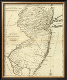 State of New Jersey, c.1796 Framed Giclee Print by John Reid