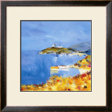 Girolata Print by Anne-marie Grossi