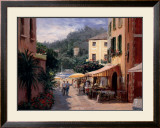 Al Fresco in Portofino Art by George W. Bates
