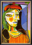 Girl with Red Beret Prints by Pablo Picasso
