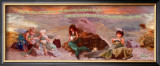 Upon the Shore a Mermaid Fair Art by Lisa Jane