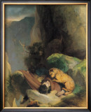 Attachment Framed Giclee Print by Edwin Landseer